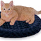 Thermo-Kitty Fashion Splash Indoor Heated Cat Bed, Heated Bed for Dogs or Cats with Removable Waterproof Heater Blue Small 18 Inches Round